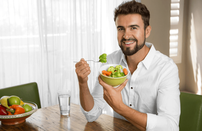 equilibréiert gesond Ernährung