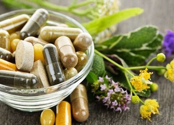Kraider an Pëllen fir d'Behandlung vu Prostatitis