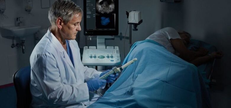 Ultraschall vun der Prostata duerch de Rektum ass eng informativ Method fir d'Diagnostik vun der Prostatitis